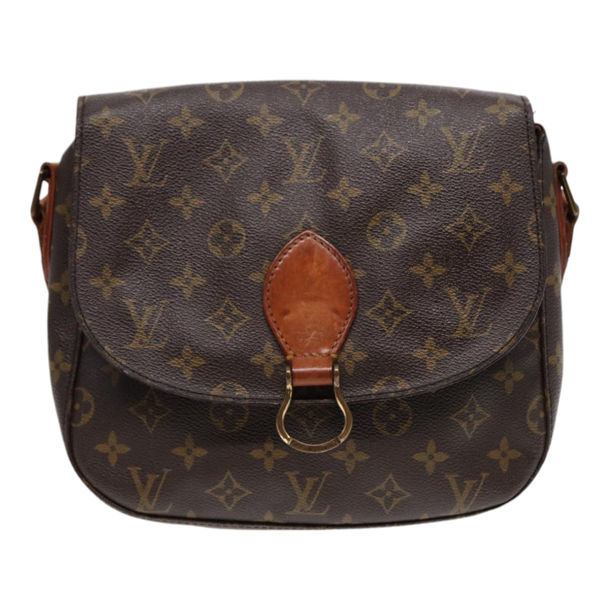 LOUIS VUITTON Monogram Saint Cloud GM Shoulder Bag M51242 LV yk14635