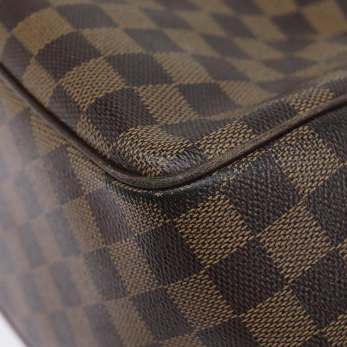 LOUIS VUITTON Damier Ebene Belem MM Shoulder Bag N51174 LV yk14647