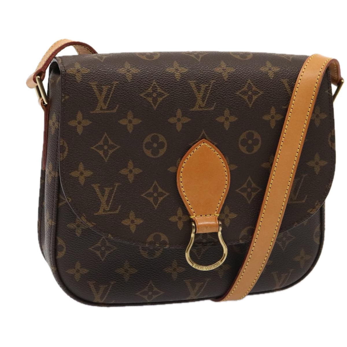 LOUIS VUITTON Monogram Saint Cloud GM Shoulder Bag M51242 LV yk14660