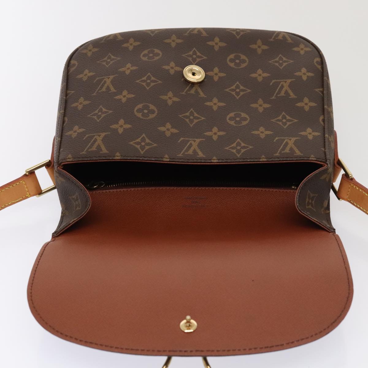 LOUIS VUITTON Monogram Saint Cloud GM Shoulder Bag M51242 LV yk14660