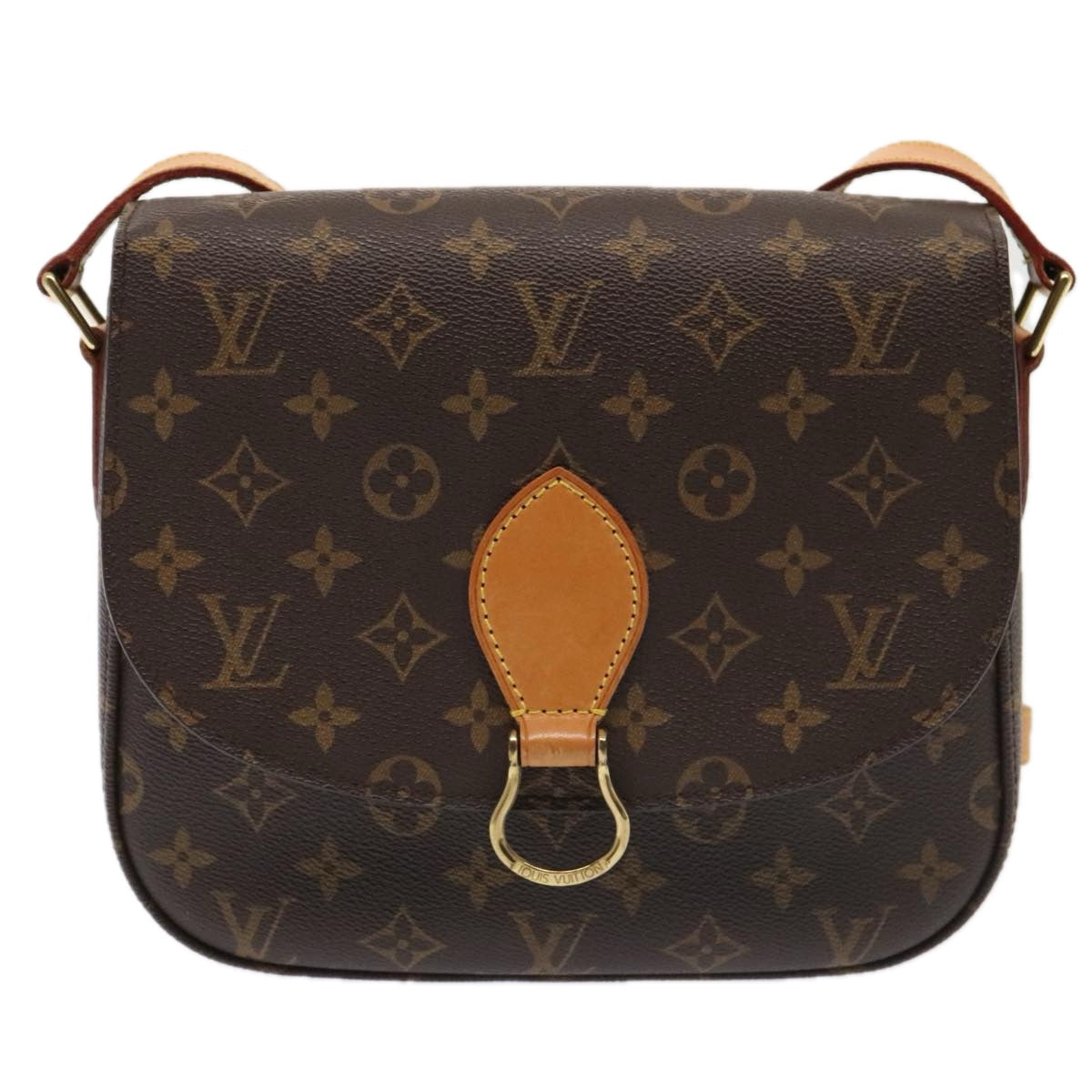 LOUIS VUITTON Monogram Saint Cloud GM Shoulder Bag M51242 LV yk14660
