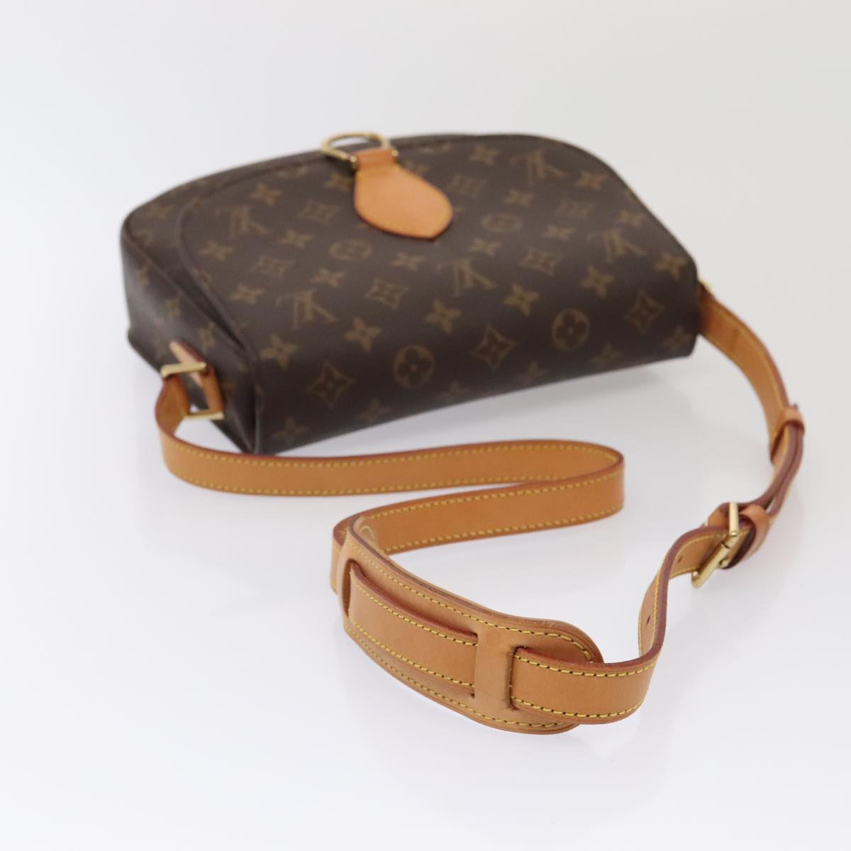 LOUIS VUITTON Monogram Saint Cloud GM Shoulder Bag M51242 LV yk14660