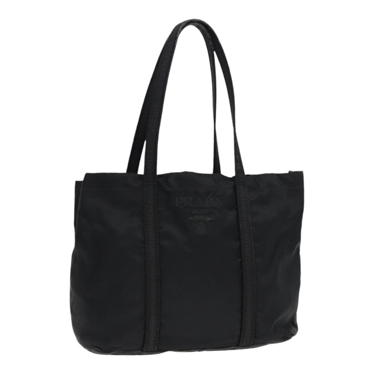 Luxury Prada Hand Bag Nylon Black Silver  yk14668