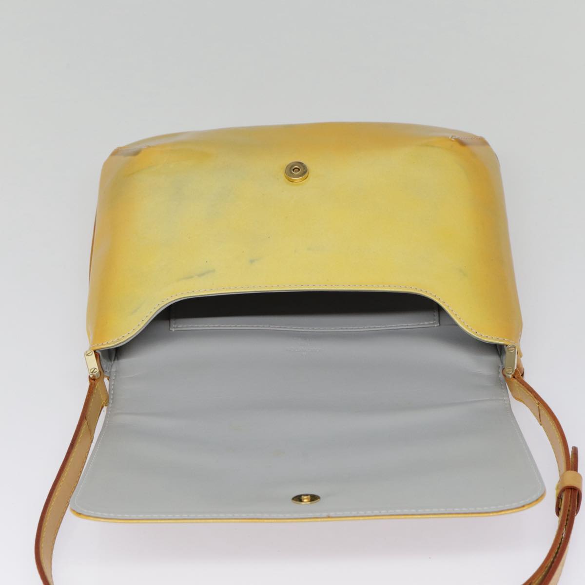 LOUIS VUITTON Monogram Vernis Thompson Street Bag Gris M91008 LV yk14678