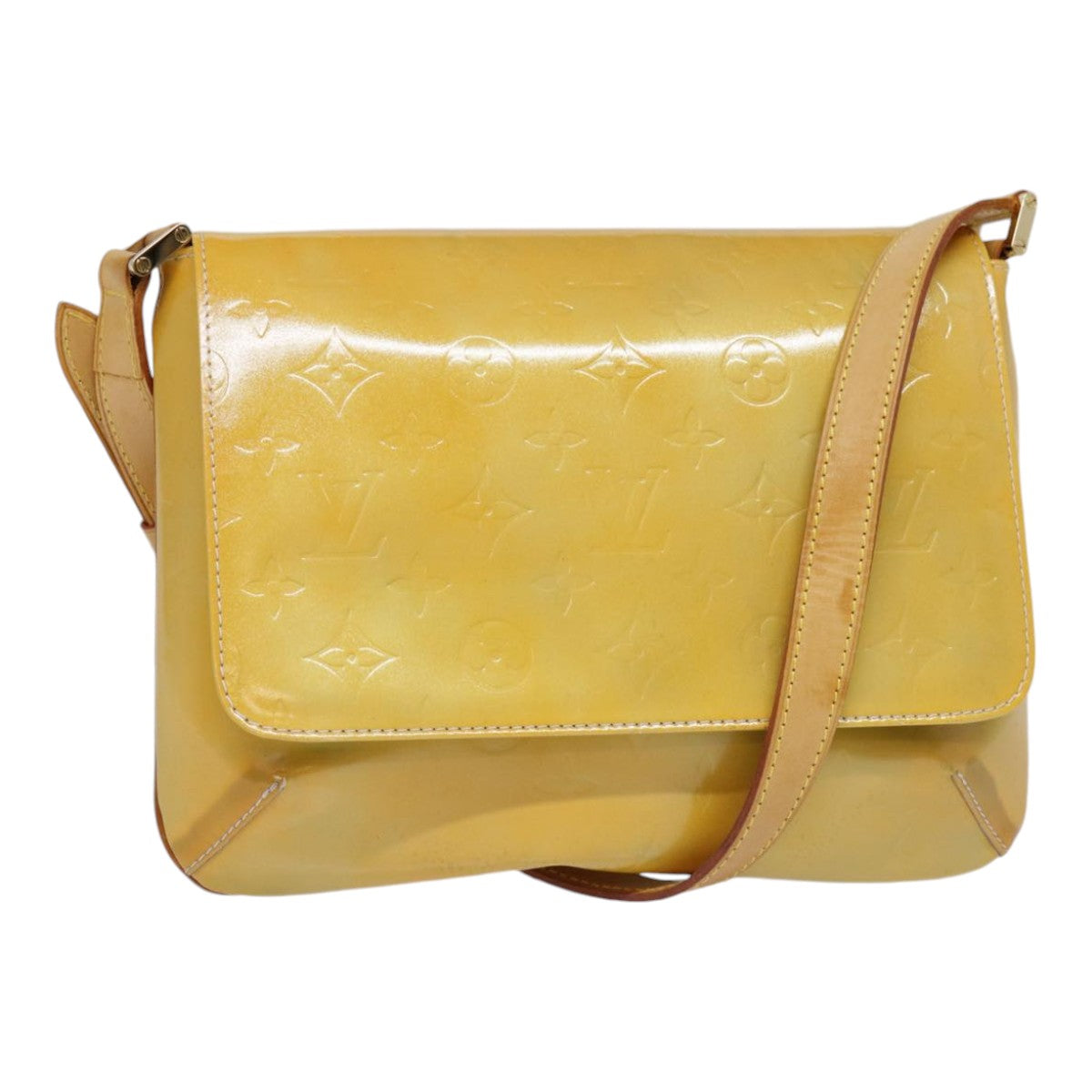 LOUIS VUITTON Monogram Vernis Thompson Street Bag Gris M91008 LV yk14678