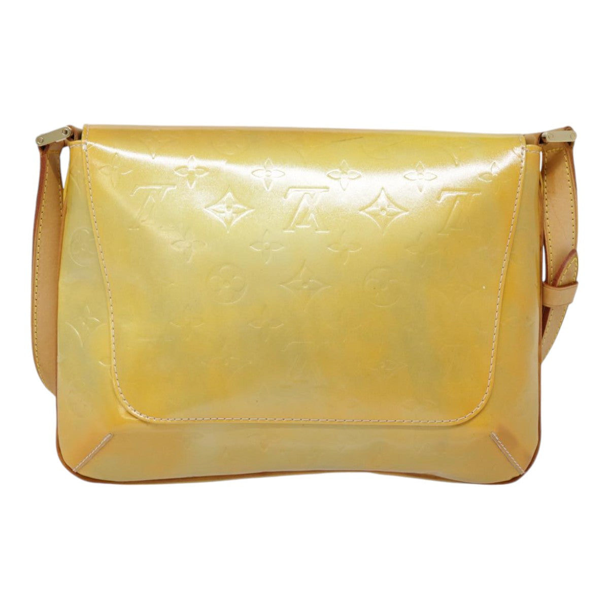 LOUIS VUITTON Monogram Vernis Thompson Street Bag Gris M91008 LV yk14678