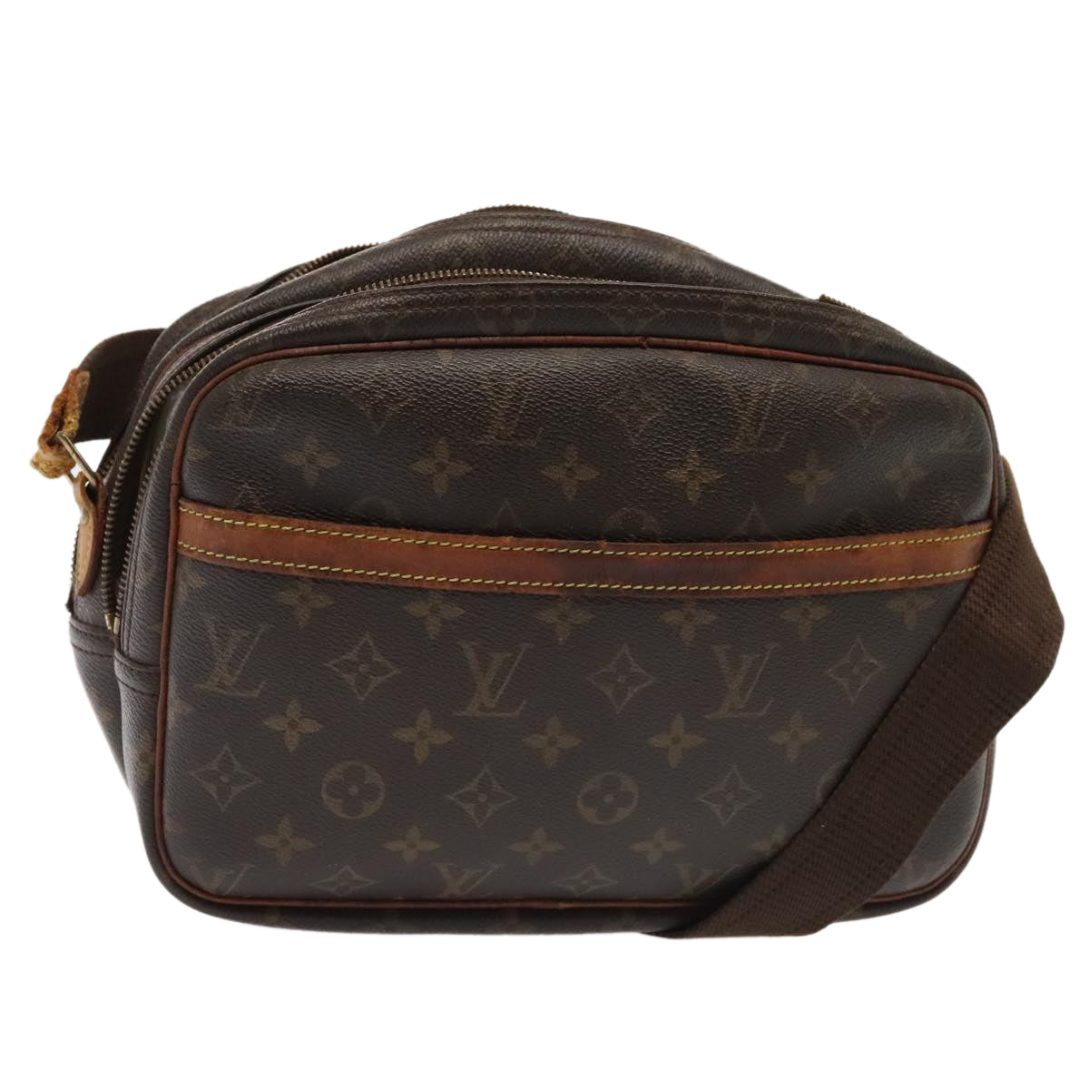 LOUIS VUITTON Monogram Reporter PM Shoulder Bag M45254 LV yk14682