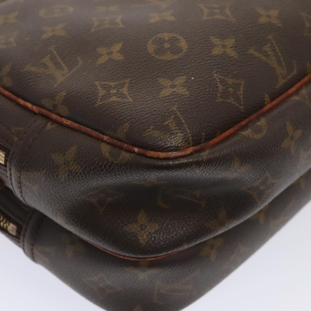 LOUIS VUITTON Monogram Reporter PM Shoulder Bag M45254 LV yk14682