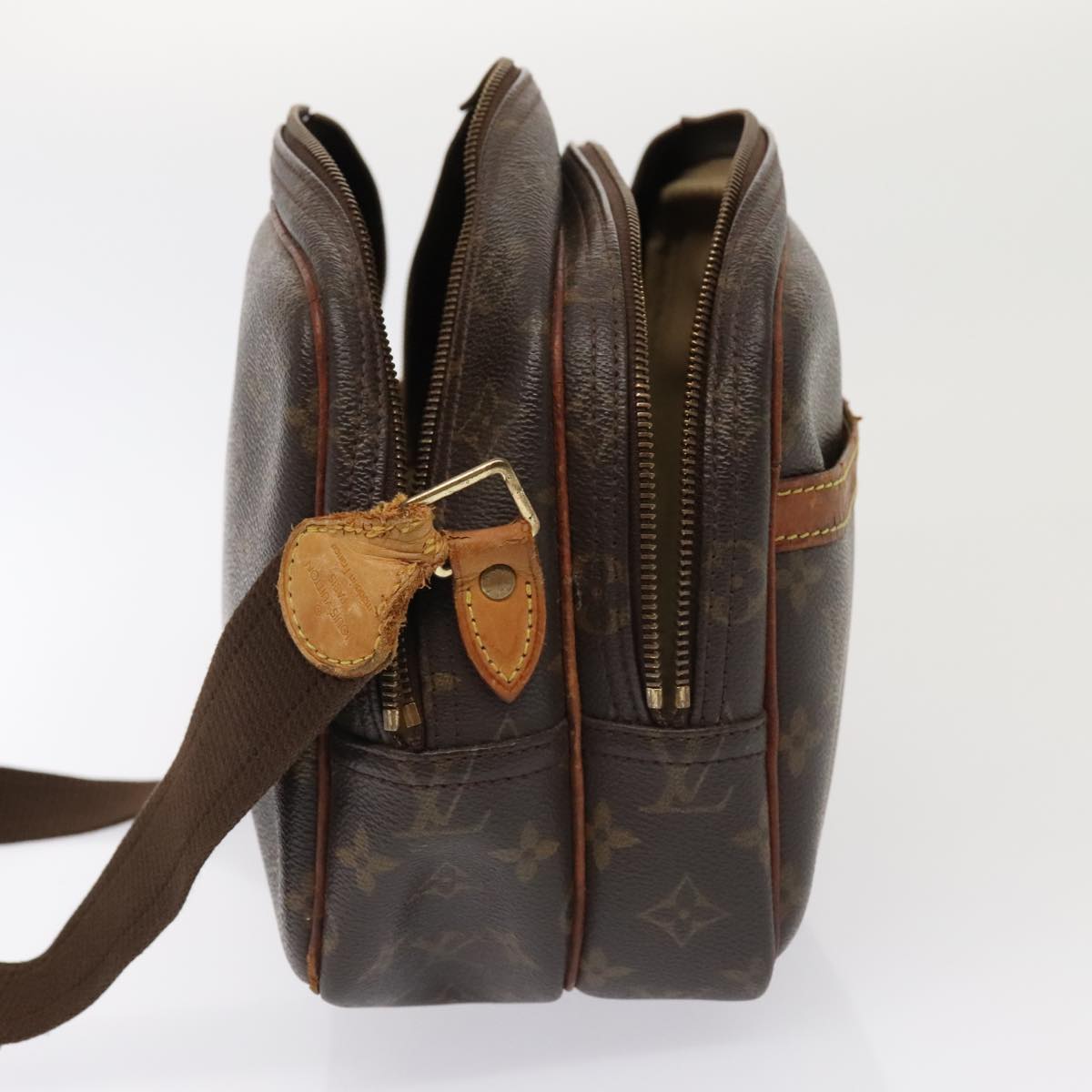 LOUIS VUITTON Monogram Reporter PM Shoulder Bag M45254 LV yk14682