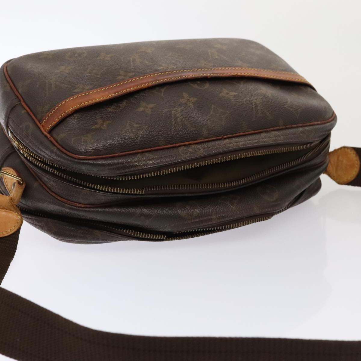 LOUIS VUITTON Monogram Reporter PM Shoulder Bag M45254 LV yk14682
