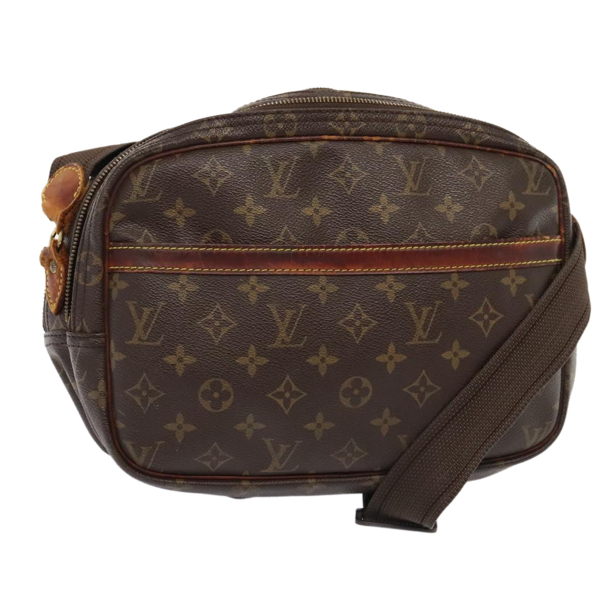 LOUIS VUITTON Monogram Reporter PM Shoulder Bag M45254 LV yk14685