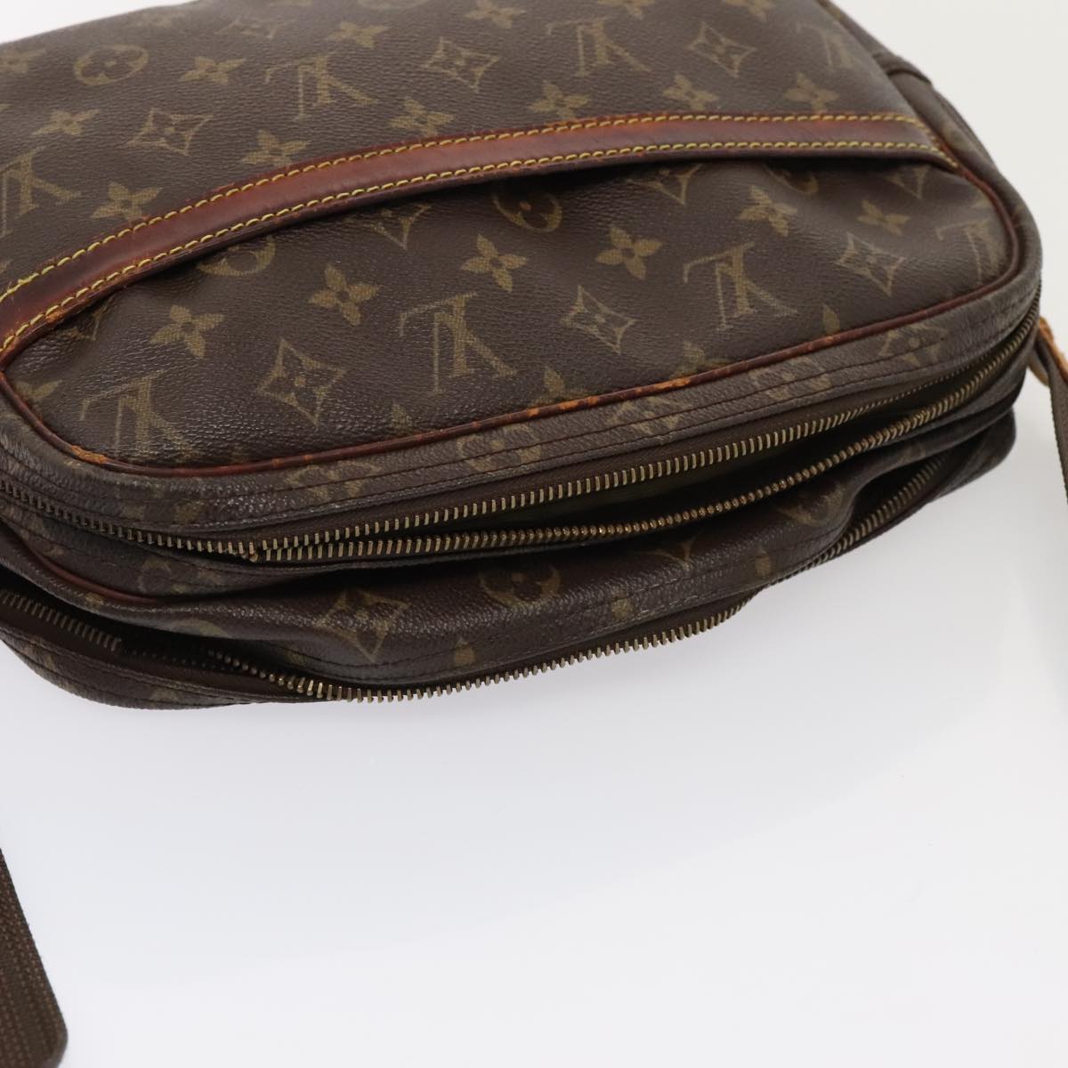 LOUIS VUITTON Monogram Reporter PM Shoulder Bag M45254 LV yk14685