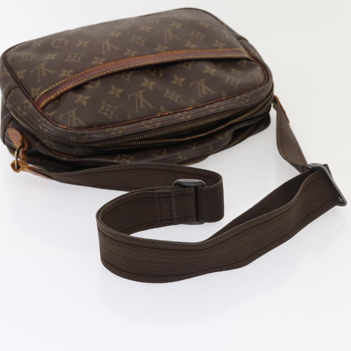 LOUIS VUITTON Monogram Reporter PM Shoulder Bag M45254 LV yk14685