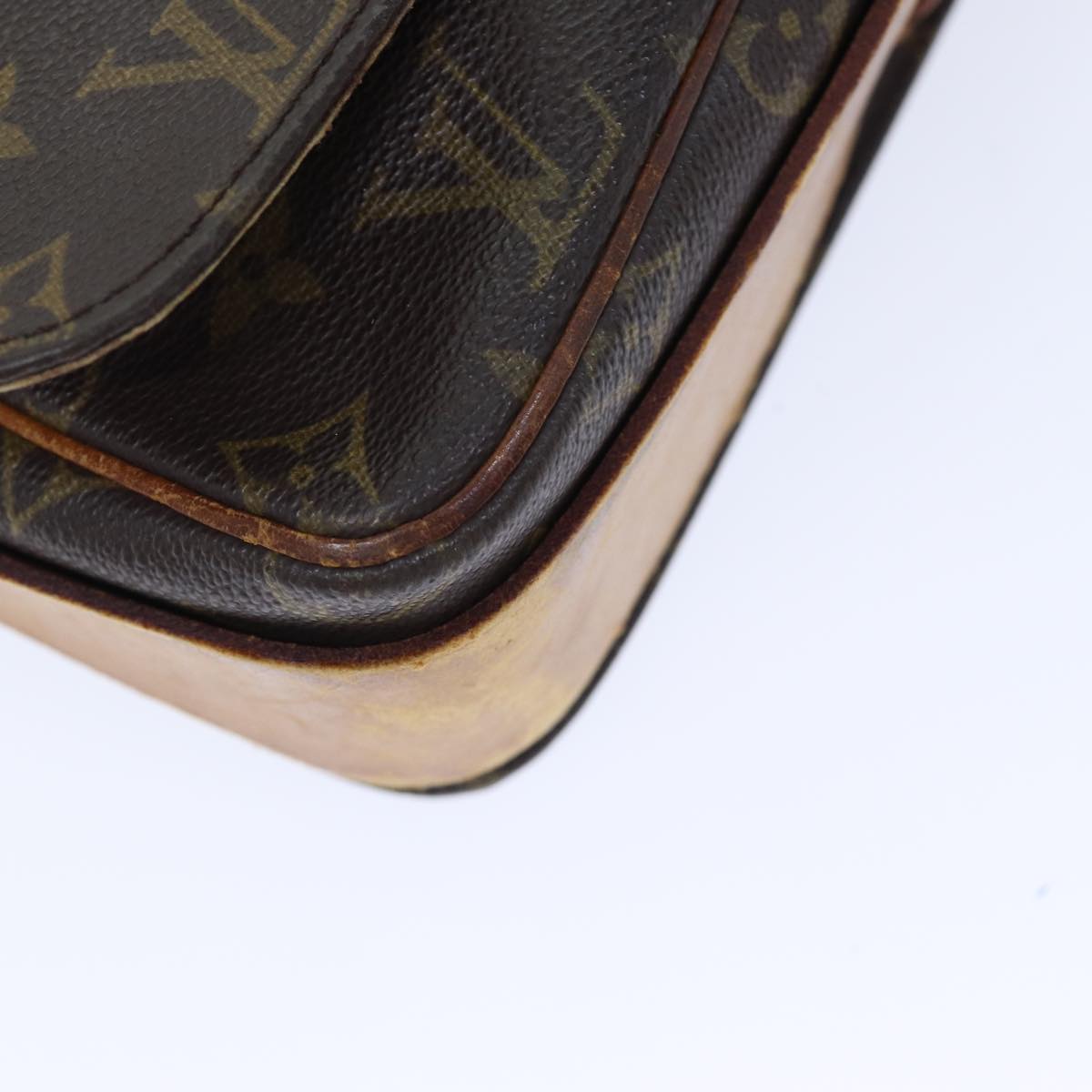 LOUIS VUITTON Monogram Cartouchiere MM Shoulder Bag M51253 LV yk14704