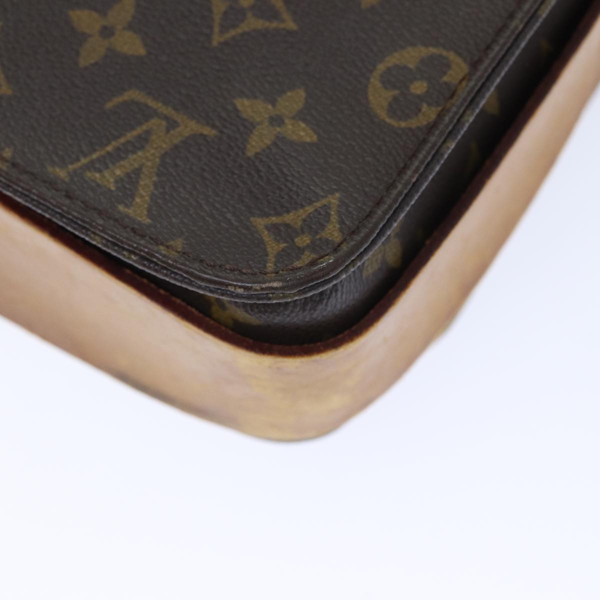 LOUIS VUITTON Monogram Cartouchiere MM Shoulder Bag M51253 LV yk14704