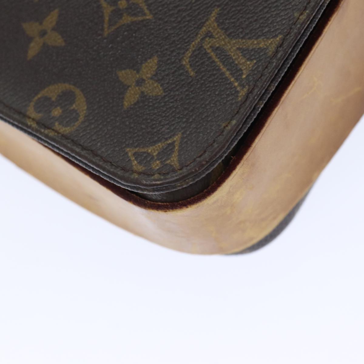 LOUIS VUITTON Monogram Cartouchiere MM Shoulder Bag M51253 LV yk14704