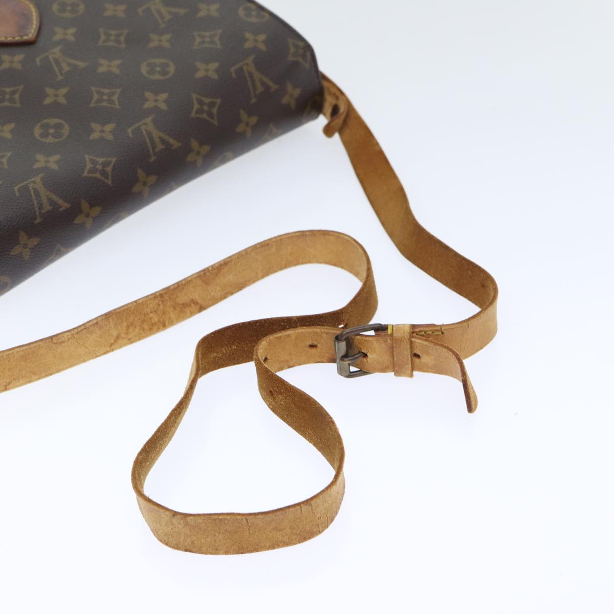 LOUIS VUITTON Monogram Cartouchiere MM Shoulder Bag M51253 LV yk14704