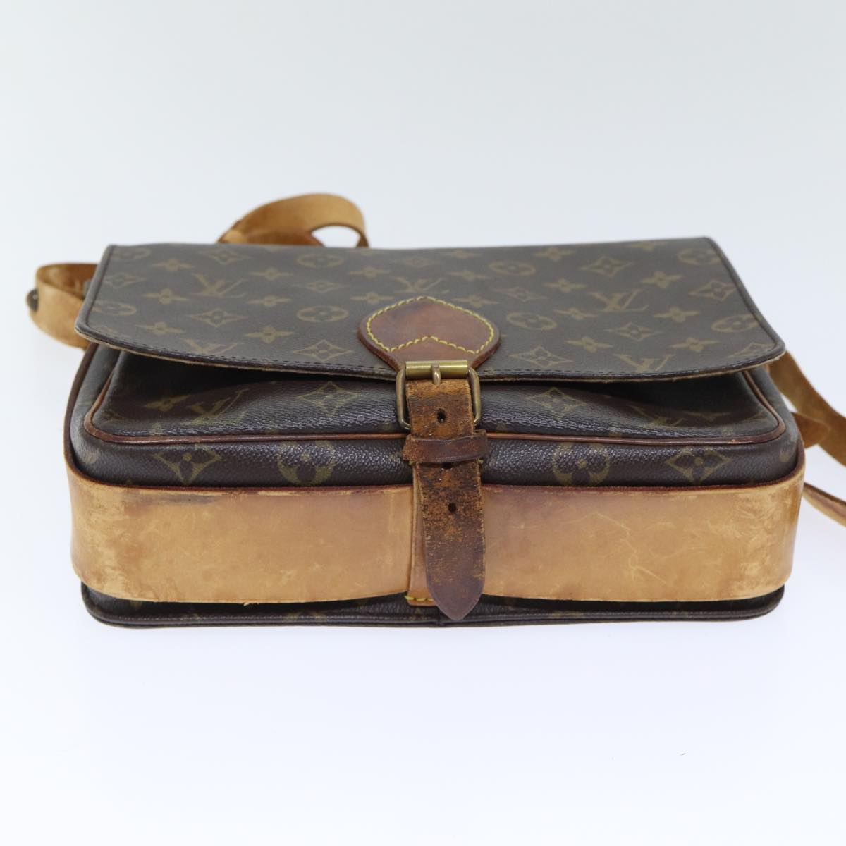 LOUIS VUITTON Monogram Cartouchiere MM Shoulder Bag M51253 LV yk14704