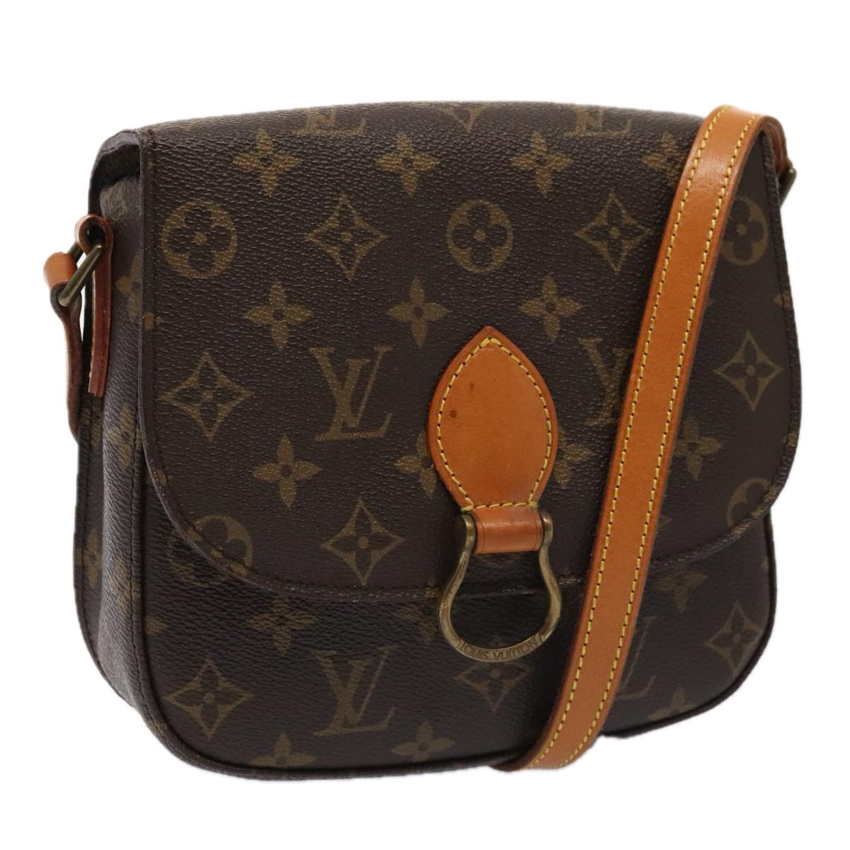 LOUIS VUITTON Monogram Saint Cloud MM Shoulder Bag M51243 LV yk14712