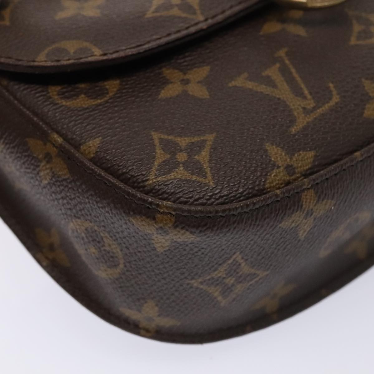 LOUIS VUITTON Monogram Saint Cloud MM Shoulder Bag M51243 LV yk14712