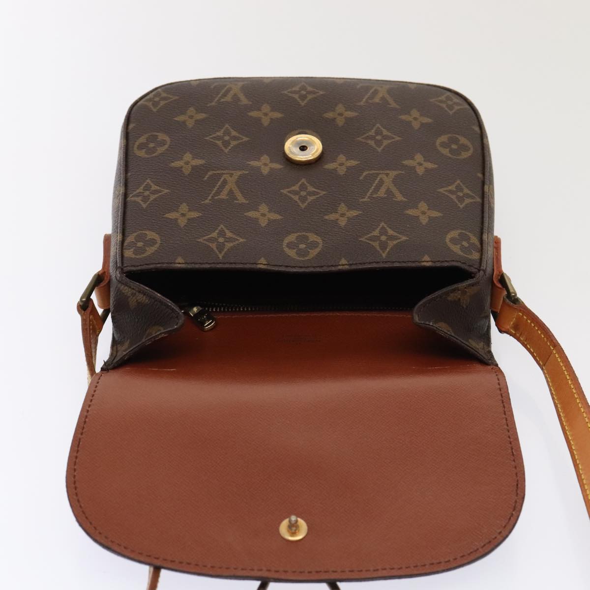 LOUIS VUITTON Monogram Saint Cloud MM Shoulder Bag M51243 LV yk14712