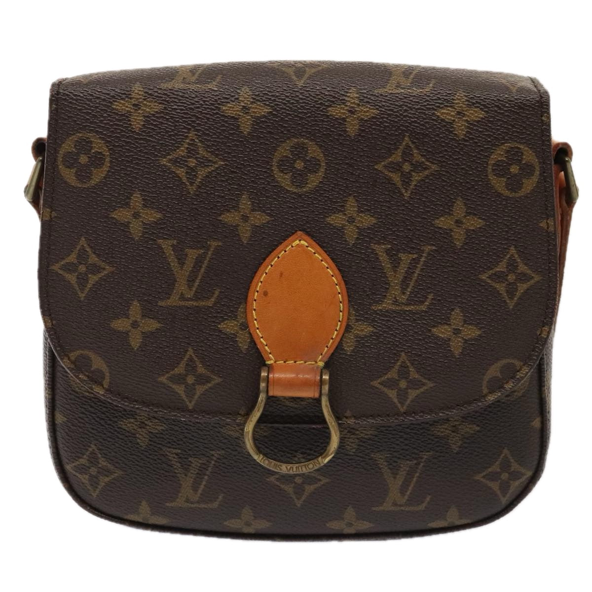 LOUIS VUITTON Monogram Saint Cloud MM Shoulder Bag M51243 LV yk14712