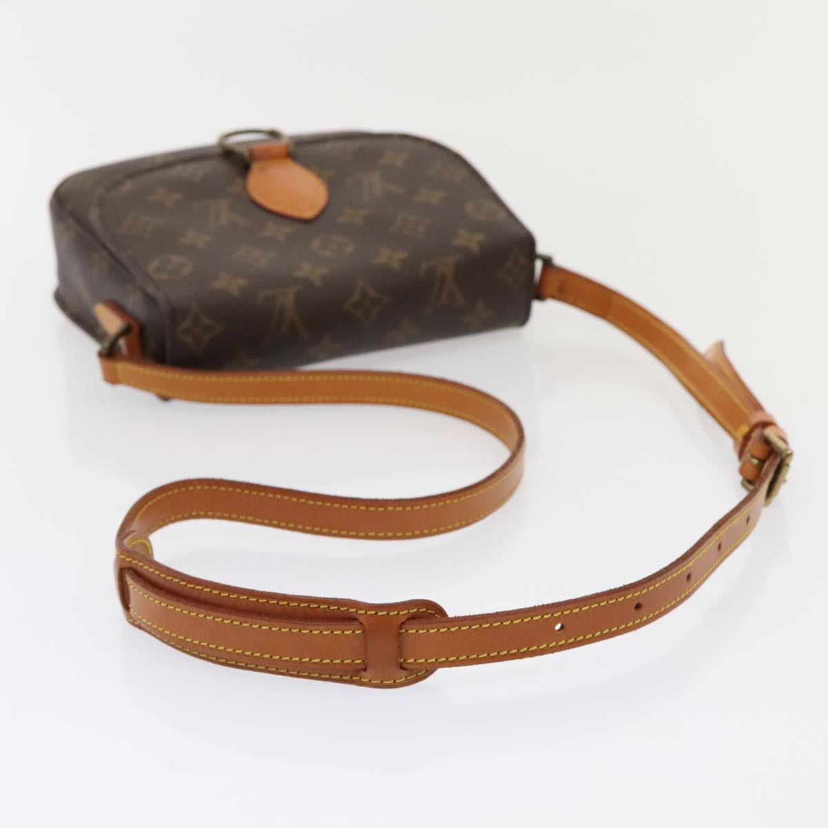 LOUIS VUITTON Monogram Saint Cloud MM Shoulder Bag M51243 LV yk14712
