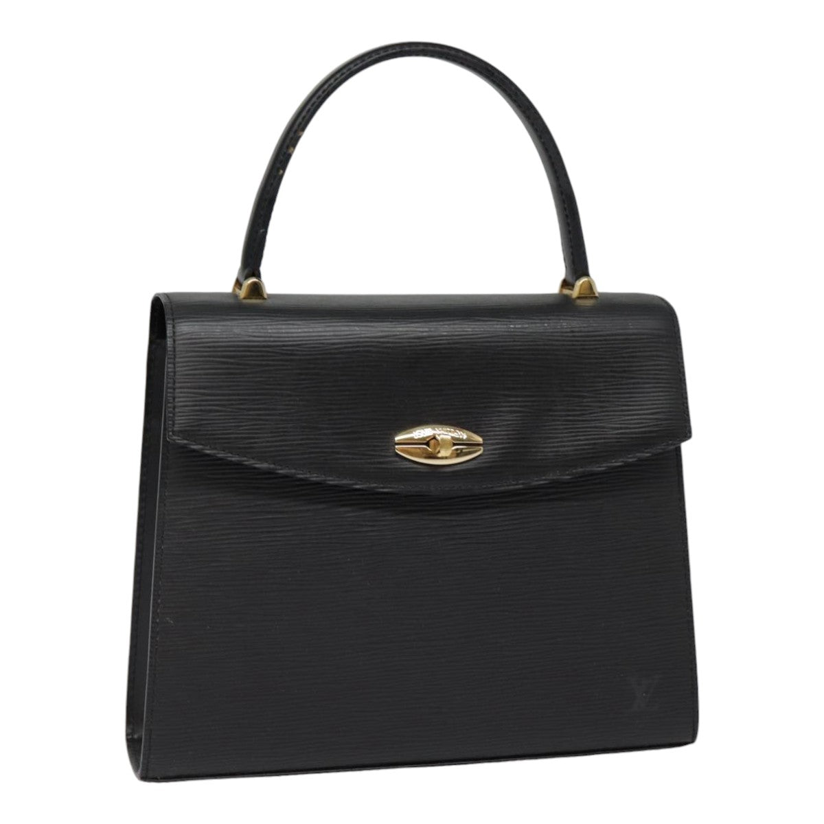 LOUIS VUITTON Epi Malesherbes Hand Bag Black M52372 LV yk14713