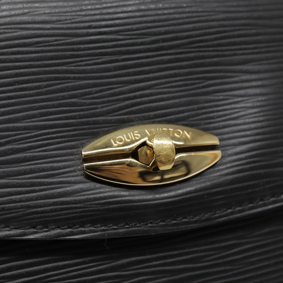 LOUIS VUITTON Epi Malesherbes Hand Bag Black M52372 LV yk14713