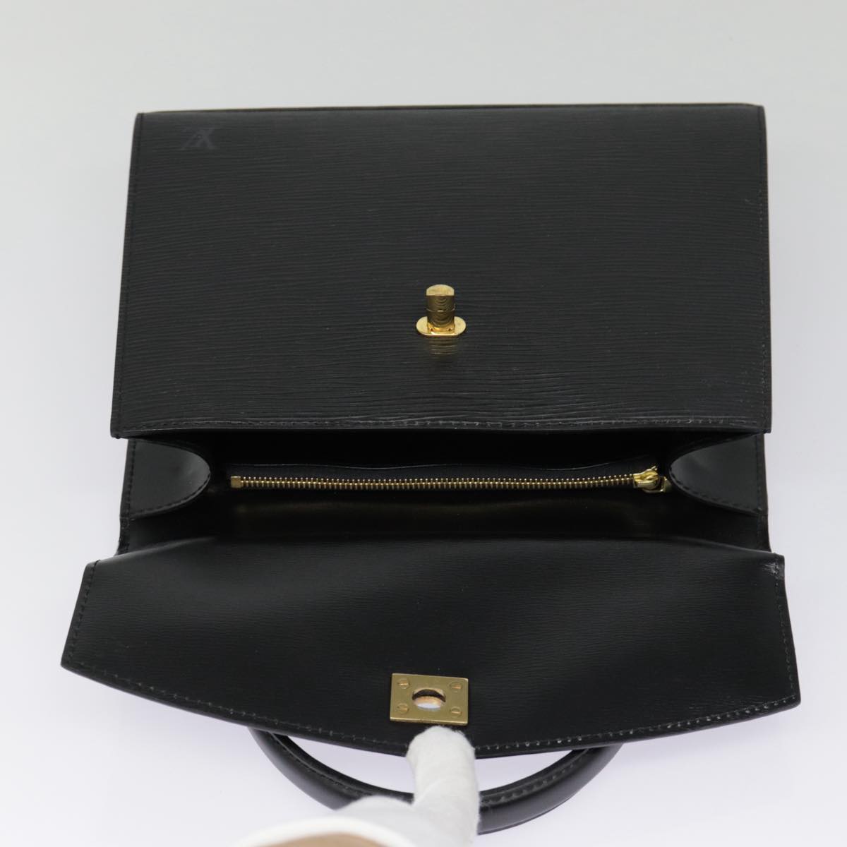 LOUIS VUITTON Epi Malesherbes Hand Bag Black M52372 LV yk14713