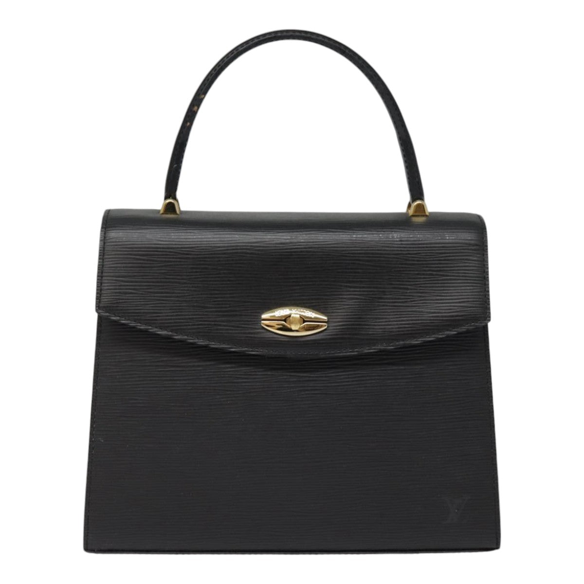 LOUIS VUITTON Epi Malesherbes Hand Bag Black M52372 LV yk14713