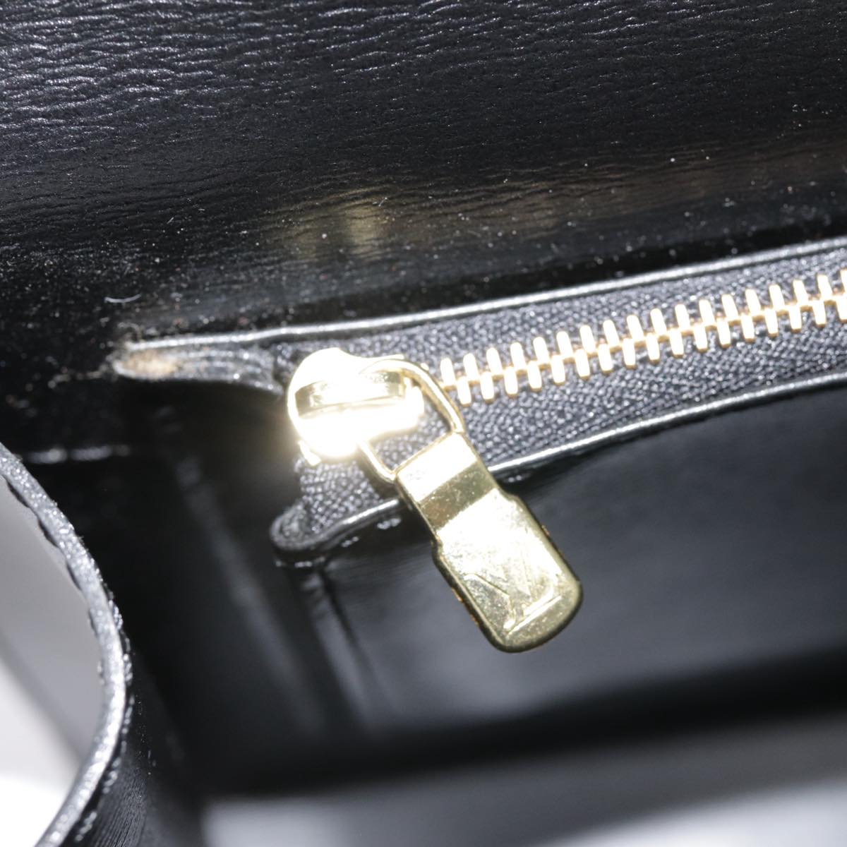 LOUIS VUITTON Epi Malesherbes Hand Bag Black M52372 LV yk14713