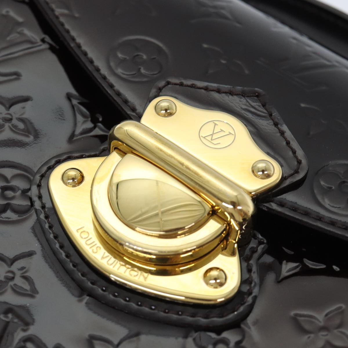 LOUIS VUITTON Monogram Vernis Mirada Hand Bag 2way Amarante M91397 yk14724
