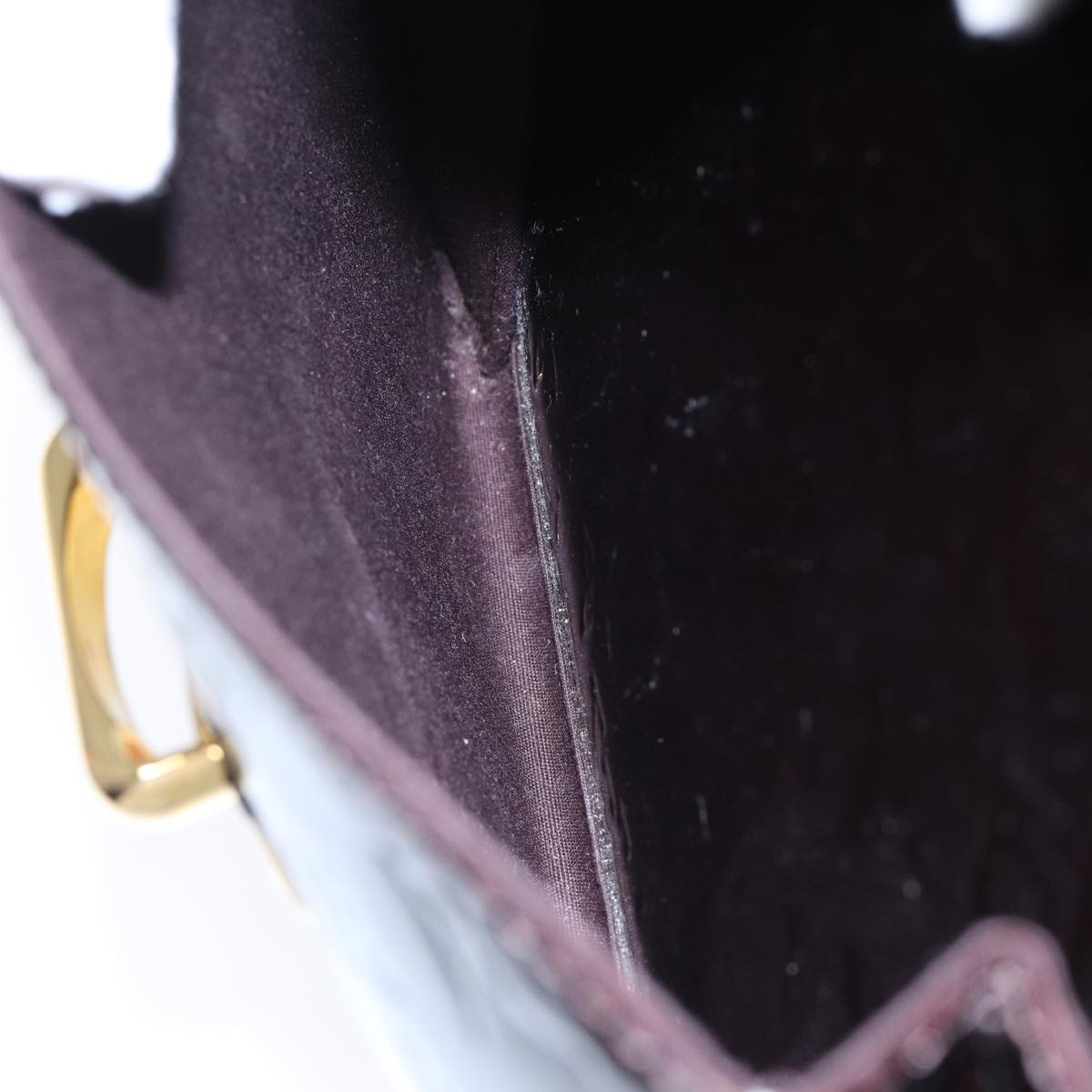 LOUIS VUITTON Monogram Vernis Mirada Hand Bag 2way Amarante M91397 yk14724