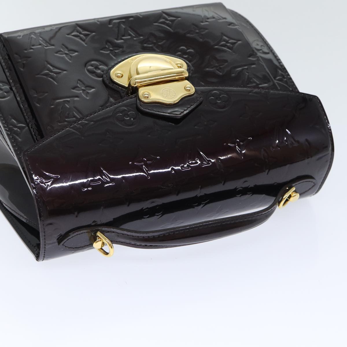 LOUIS VUITTON Monogram Vernis Mirada Hand Bag 2way Amarante M91397 yk14724