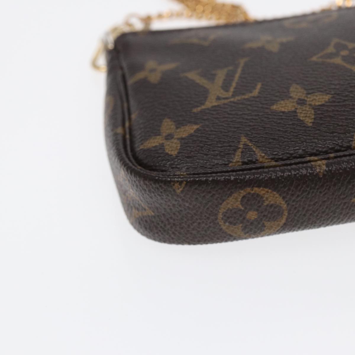 LOUIS VUITTON Monogram Mini Pochette Accessoires Pouch M58009 LV yk14736