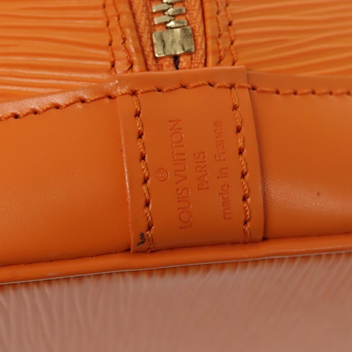 LOUIS VUITTON Epi Alma Hand Bag Orange Mandarin M5214H LV yk14740