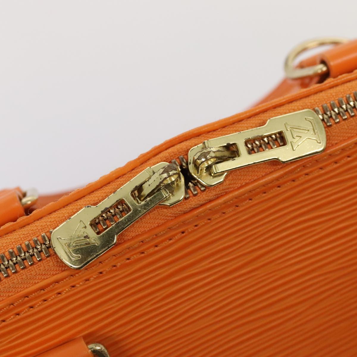 LOUIS VUITTON Epi Alma Hand Bag Orange Mandarin M5214H LV yk14740