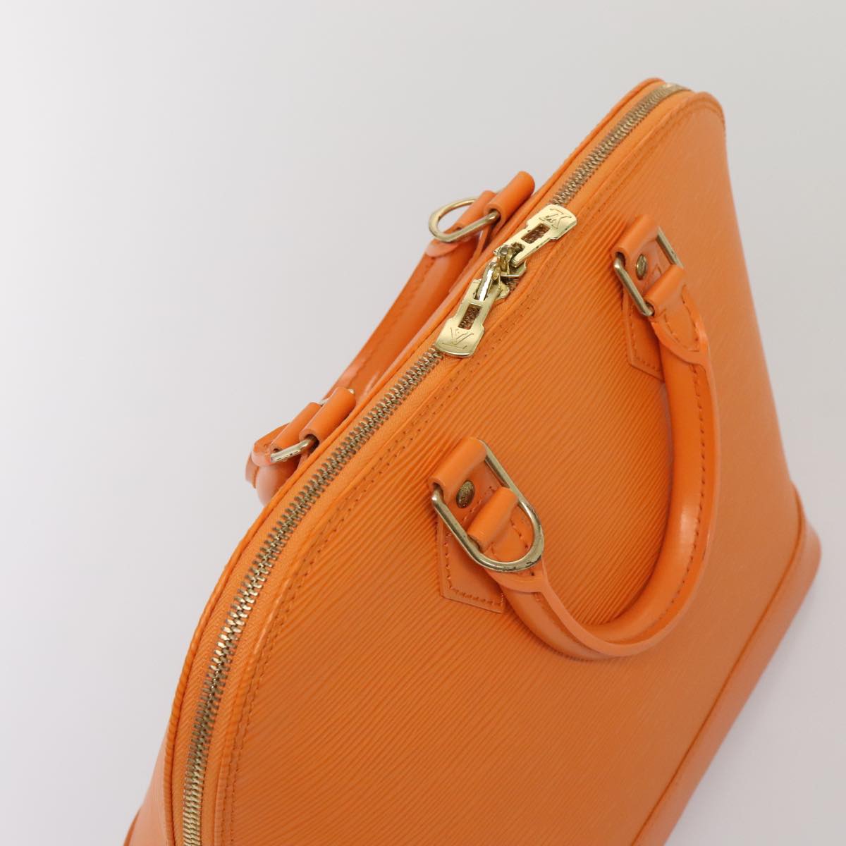 LOUIS VUITTON Epi Alma Hand Bag Orange Mandarin M5214H LV yk14740