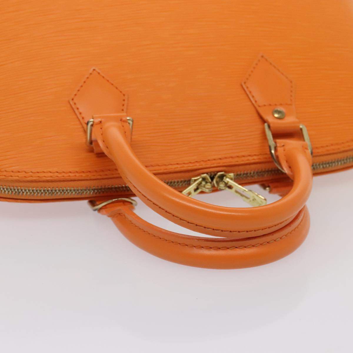 LOUIS VUITTON Epi Alma Hand Bag Orange Mandarin M5214H LV yk14740