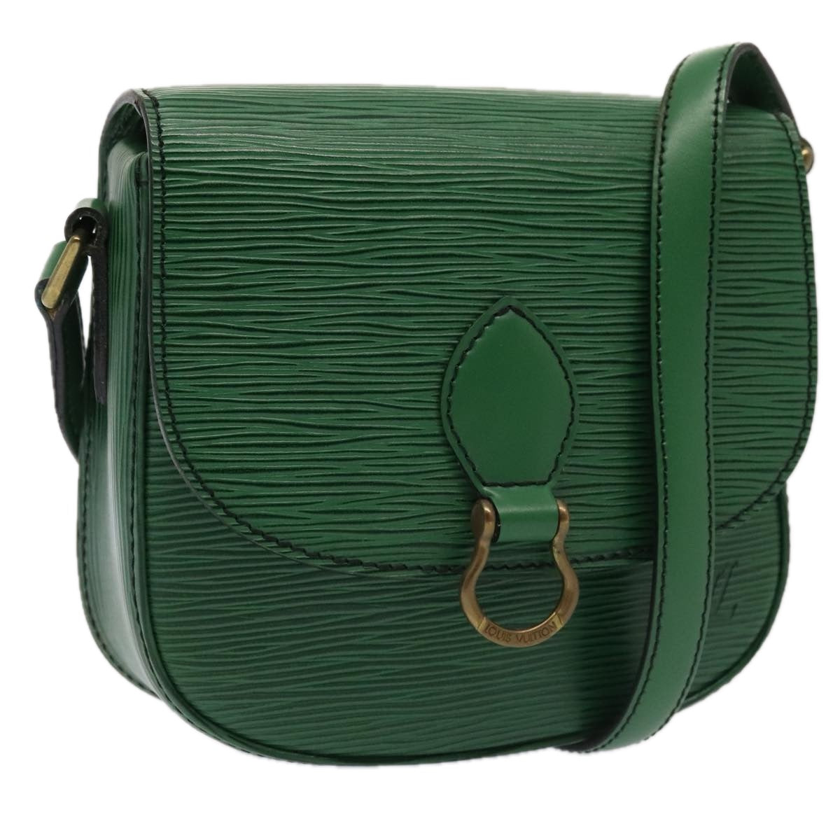 LOUIS VUITTON Epi Saint Cloud PM Shoulder Bag Green M52214 LV yk14753