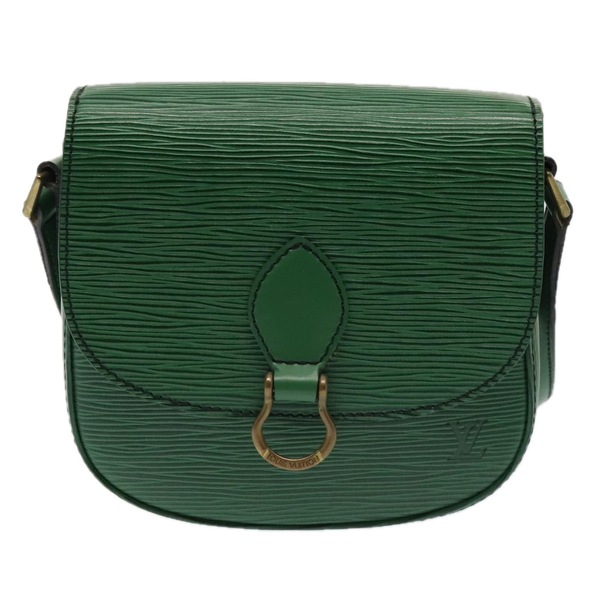 LOUIS VUITTON Epi Saint Cloud PM Shoulder Bag Green M52214 LV yk14753