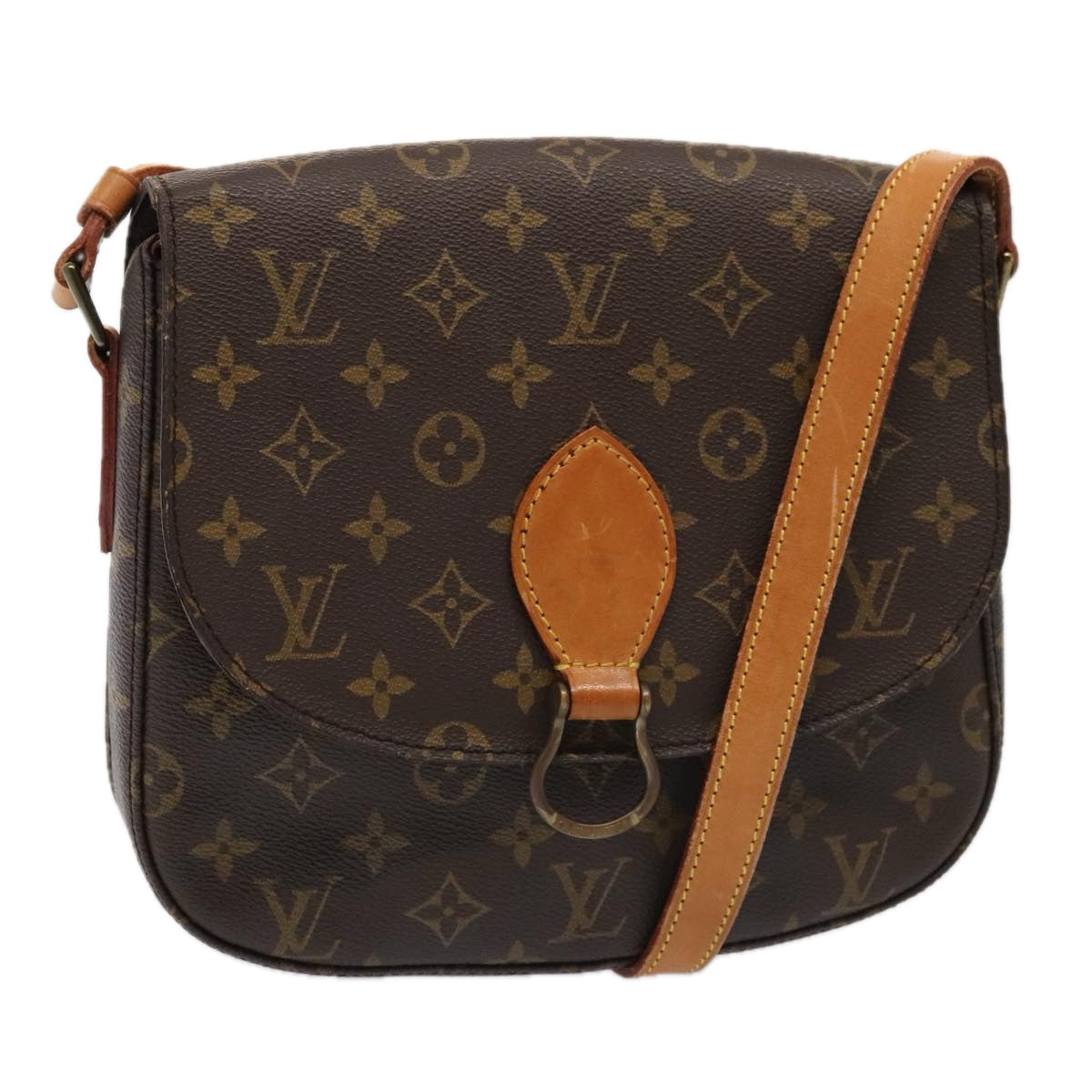 LOUIS VUITTON Monogram Saint Cloud GM Shoulder Bag M51242 LV yk14755