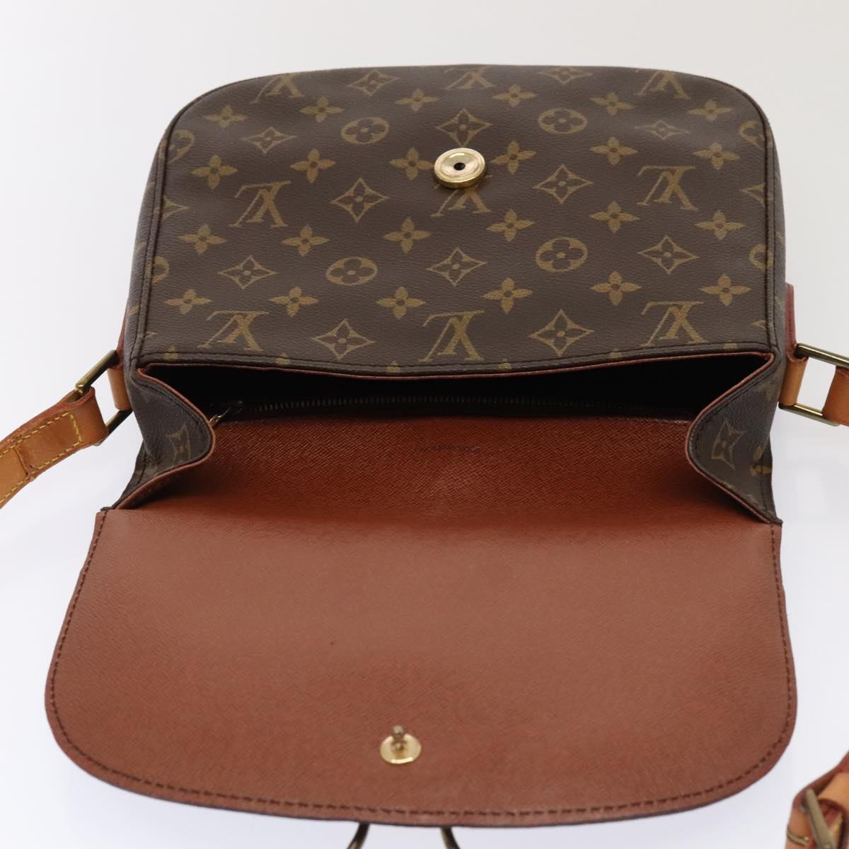 LOUIS VUITTON Monogram Saint Cloud GM Shoulder Bag M51242 LV yk14755