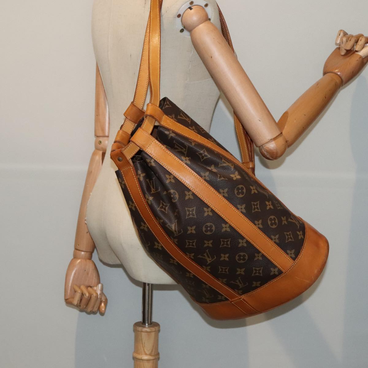 LOUIS VUITTON Monogram Randonnee PM Shoulder Bag M42243 LV yk14756