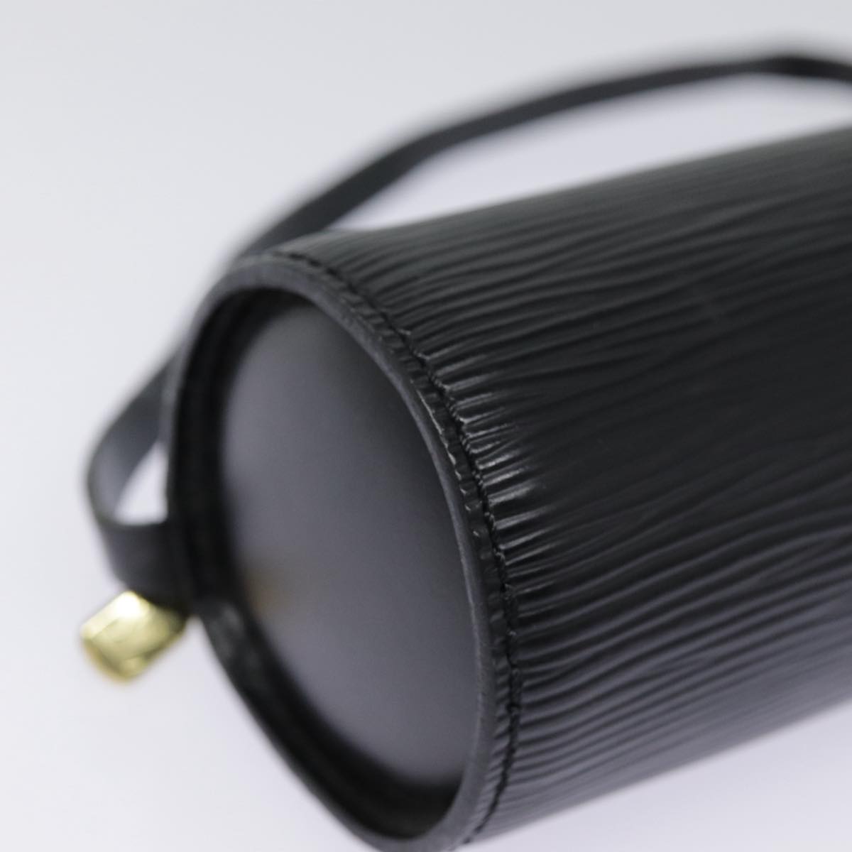 LOUIS VUITTON Epi Soufflot Pouch Black LV yk14760
