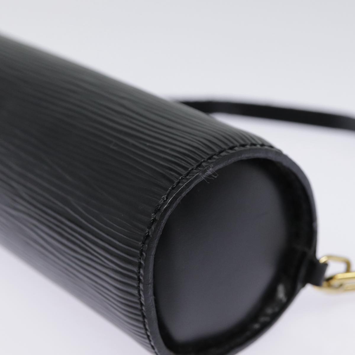 LOUIS VUITTON Epi Soufflot Pouch Black LV yk14760