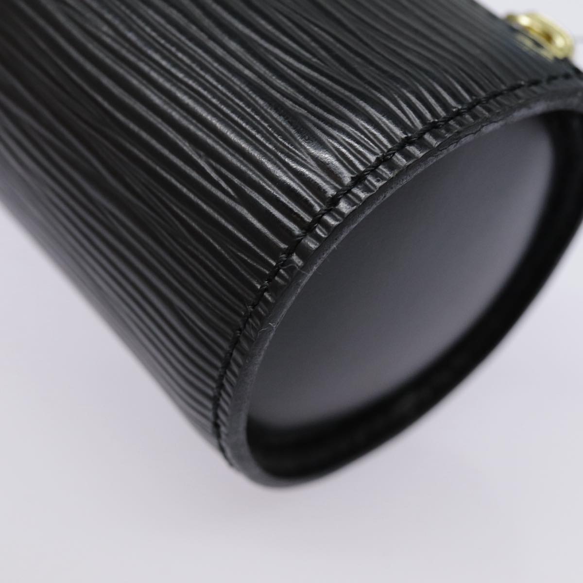 LOUIS VUITTON Epi Soufflot Pouch Black LV yk14760