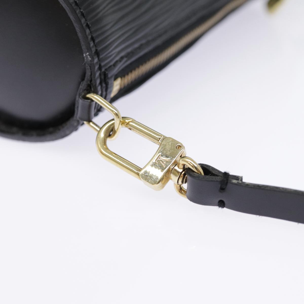 LOUIS VUITTON Epi Soufflot Pouch Black LV yk14760