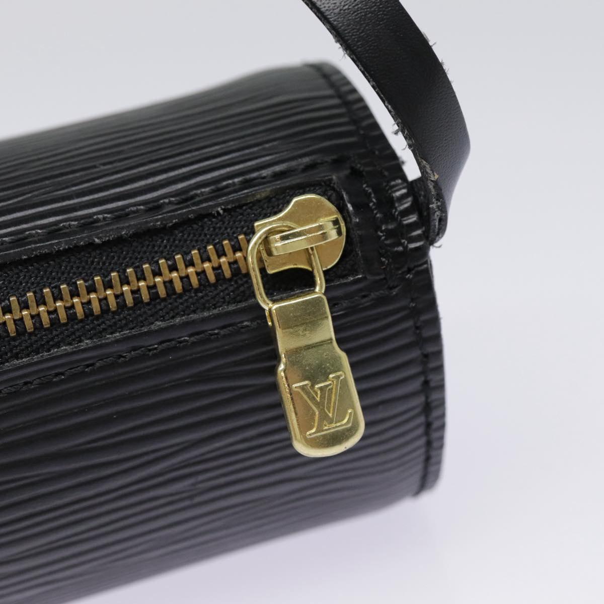 LOUIS VUITTON Epi Soufflot Pouch Black LV yk14760